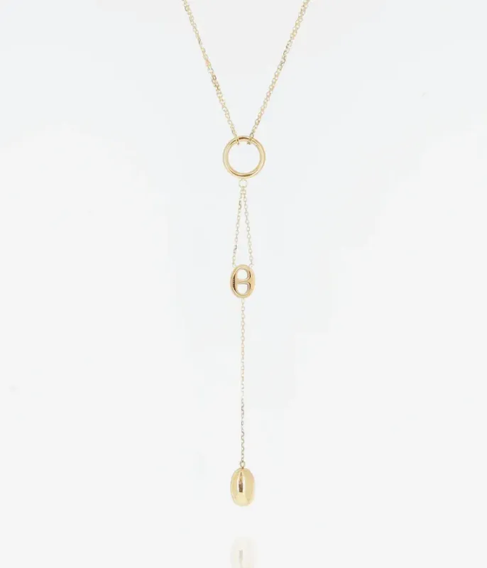 Collier Flunt -  Acier Doré