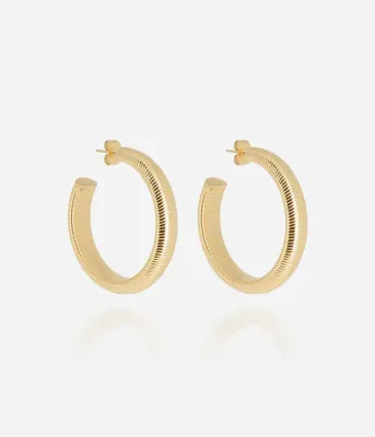 Boucles d'oreilles Itachi - Acier Doré