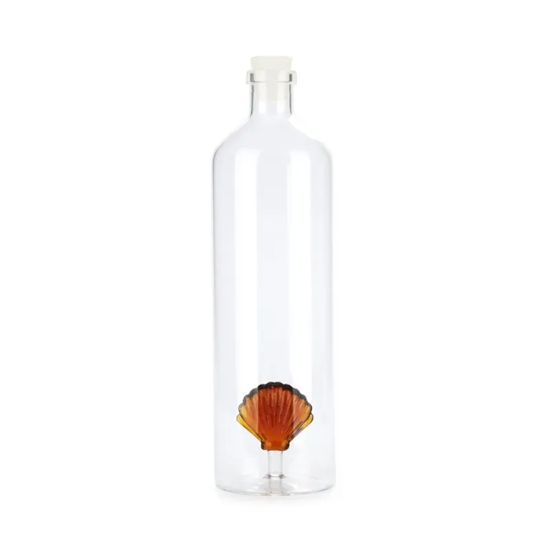 Bouteille en verre - Shell Ambre