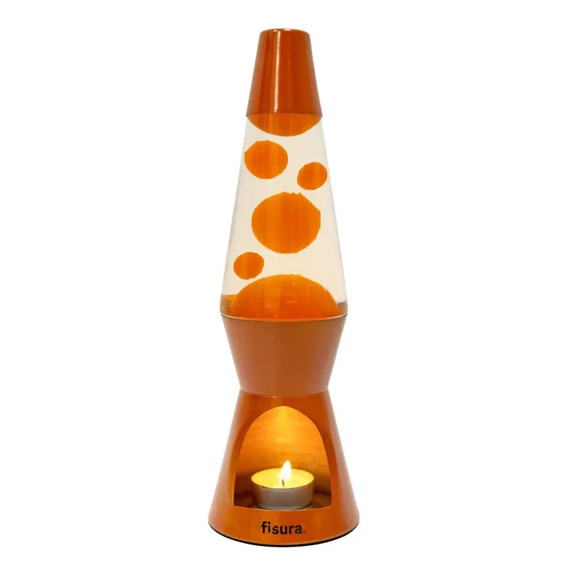 Lampe Lave à bougie - Teracotta
