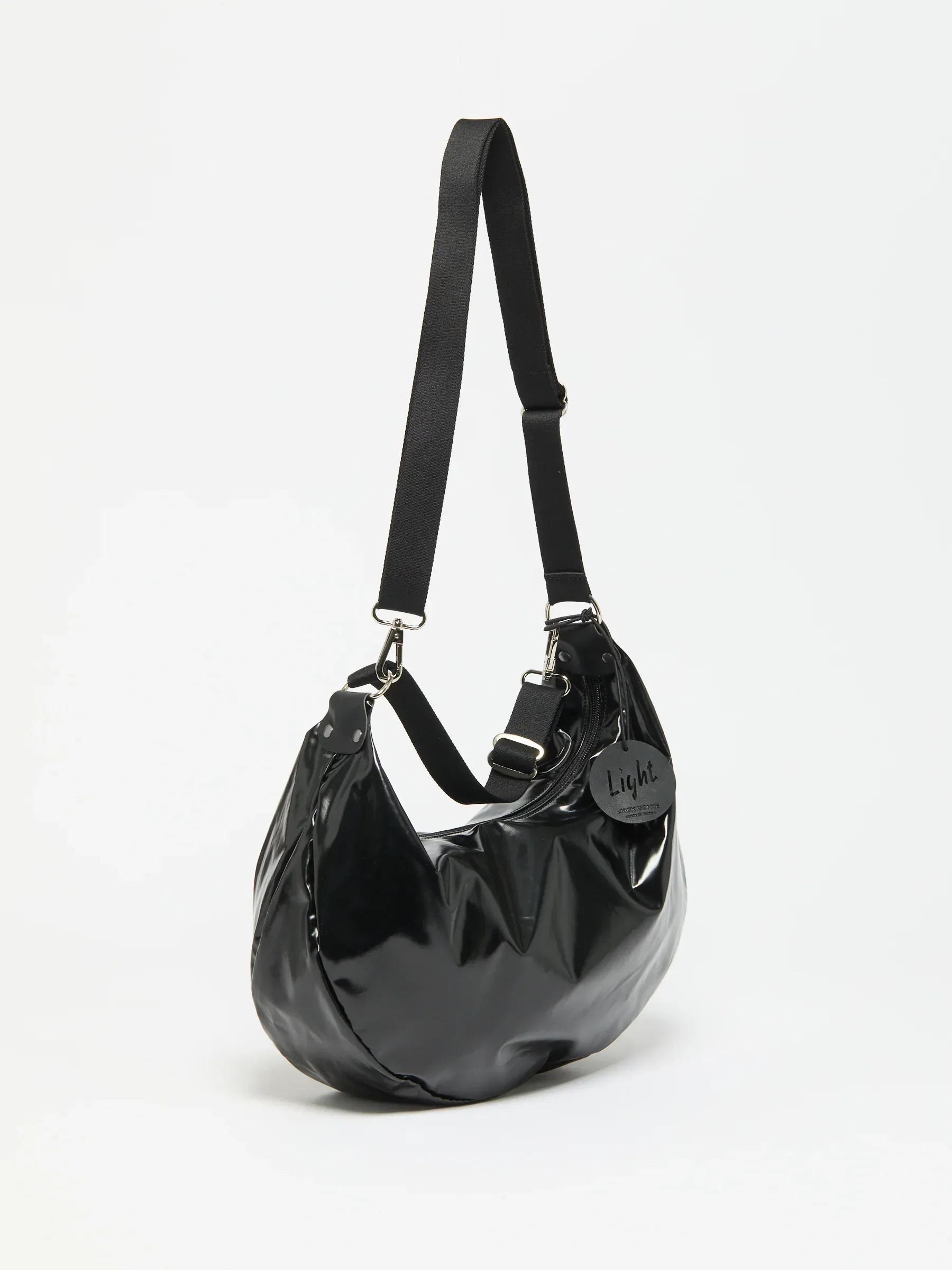 Sac demi-lune Charlie Light - Noir