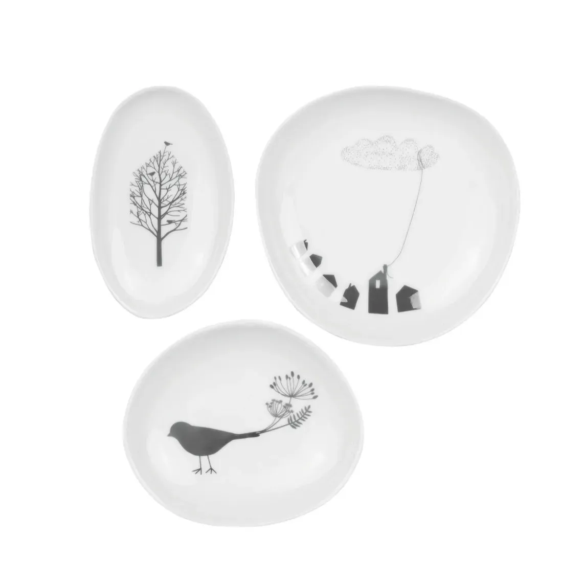Set 3 Mini Plats - Maison des Oiseaux Set 3 Mini Plats - Maison des Oiseaux