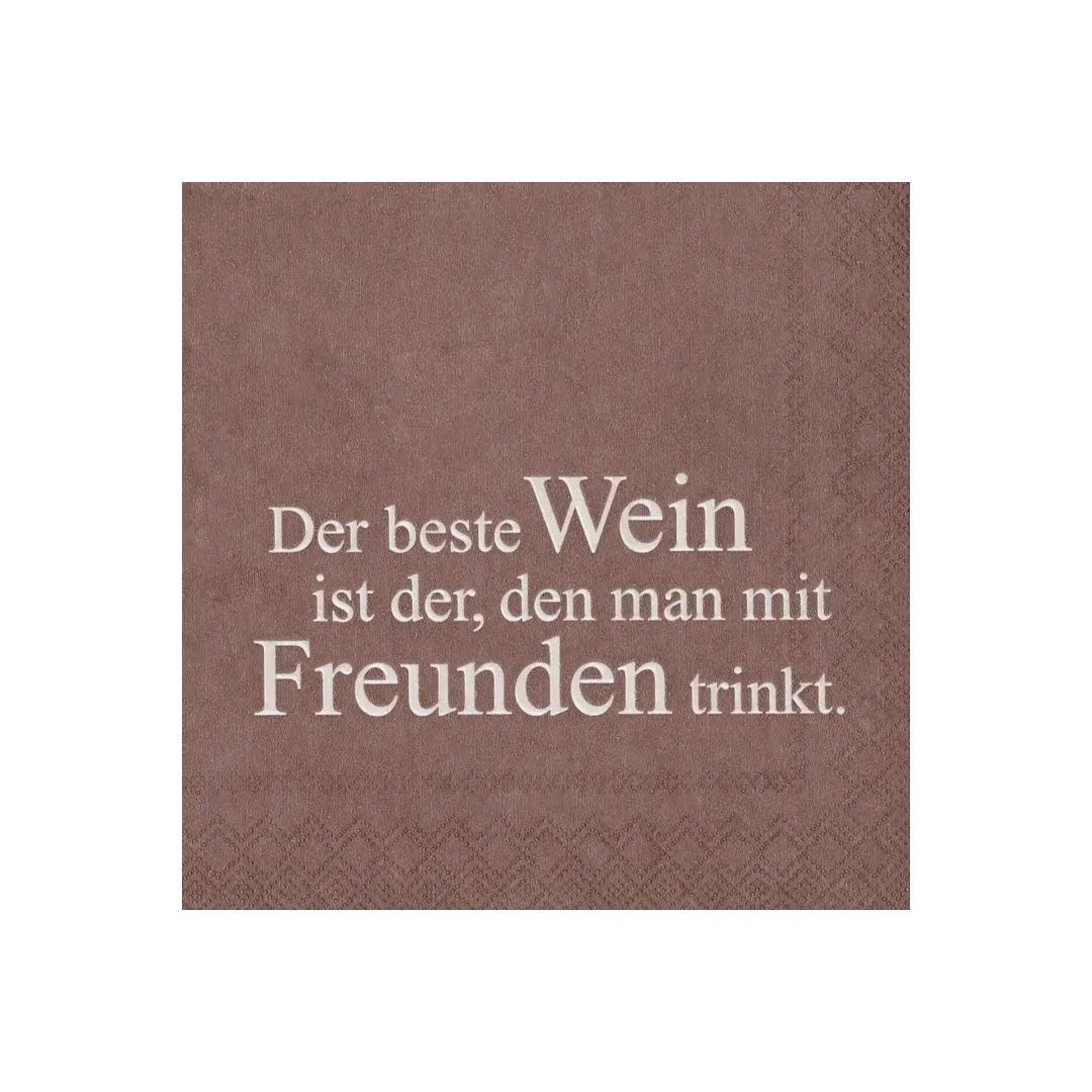 Serviettes Cocktail "Der Beste Wein"