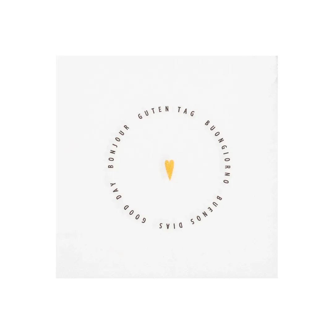 Serviettes Cocktail "Bonjour"