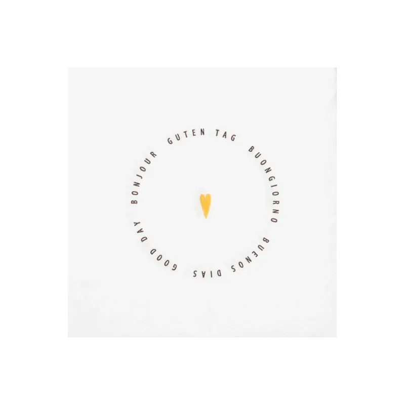 Serviettes Cocktail Serviettes Cocktail "Bonjour"