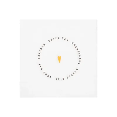 Serviettes Cocktail Serviettes Cocktail "Bonjour"