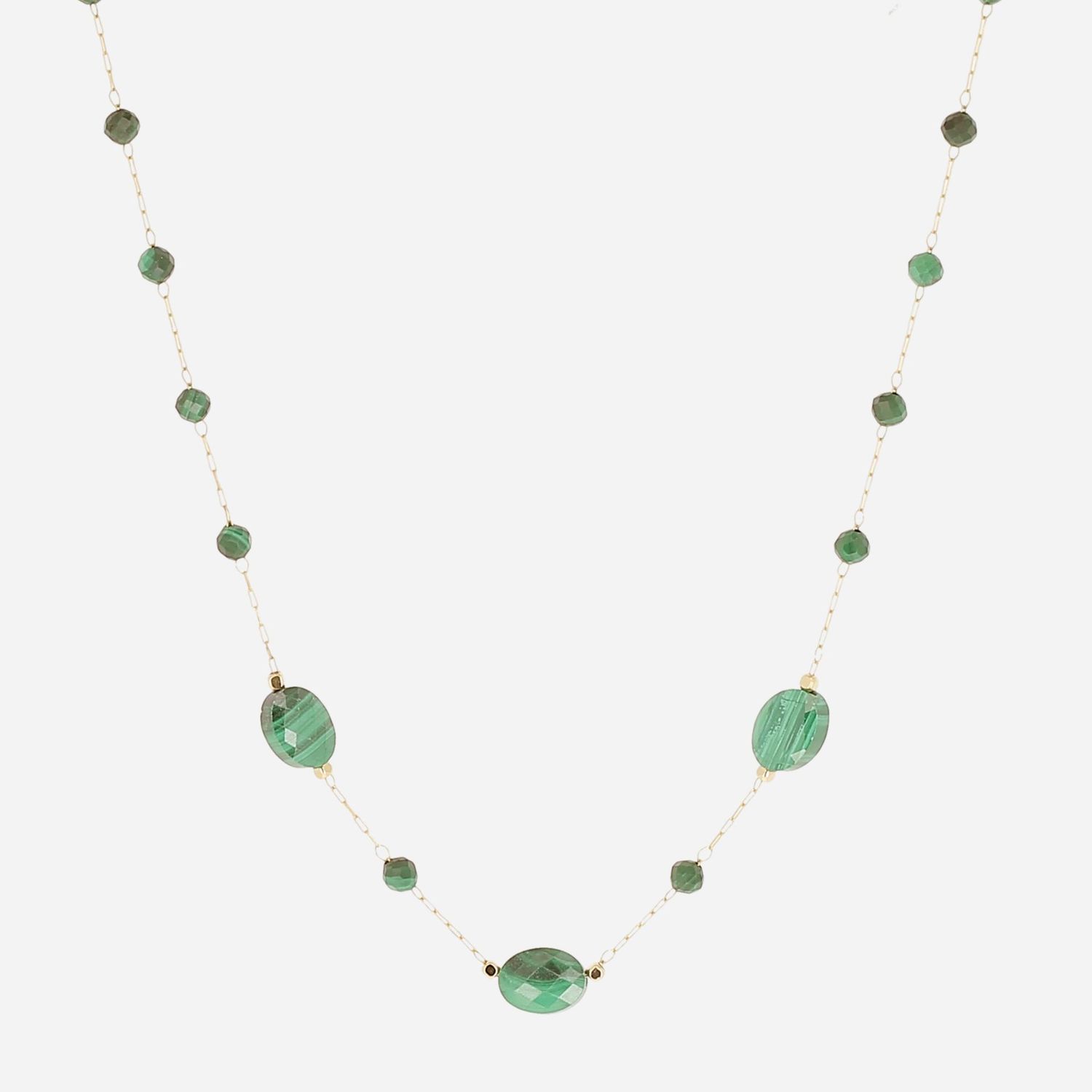 Collier - Acier Doré | Malachite Collier - Acier Doré | Malachite