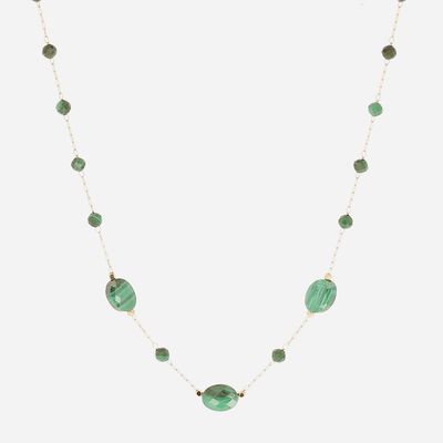Collier - Acier Doré | Malachite Collier - Acier Doré | Malachite