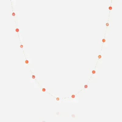 Collier Hinaku - Acier Doré | Cornaline Collier Hinaku - Acier Doré | Cornaline