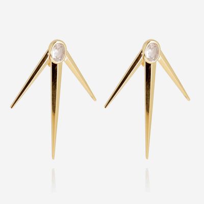 Boucles d'oreilles Gaspard - Acier Doré