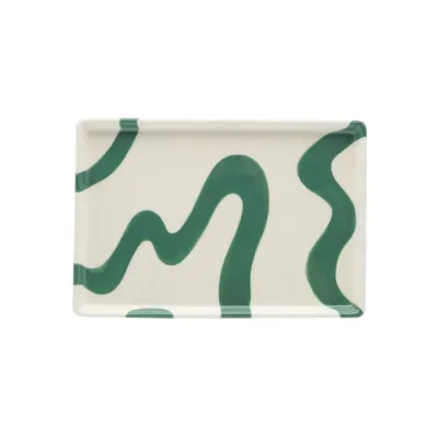 Plateau Alejandro - Spanish Swirls Green Plateau Alejandro - Spanish Swirls Green