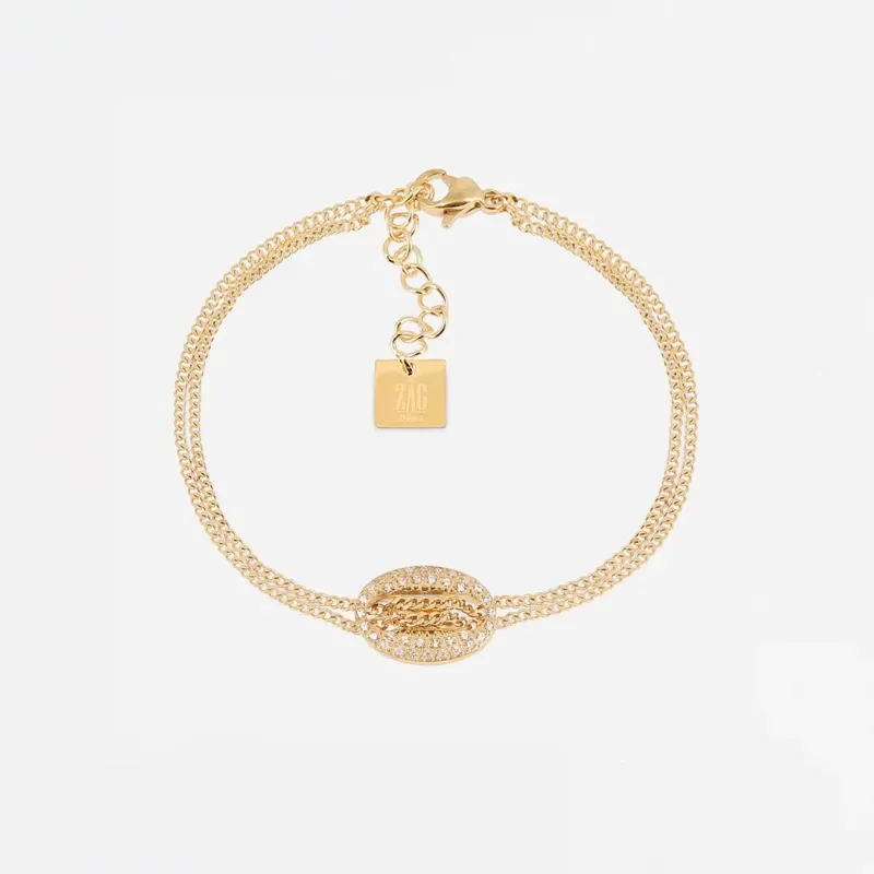 Bracelet Tizio - Acier Doré Bracelet Tizio - Acier Doré