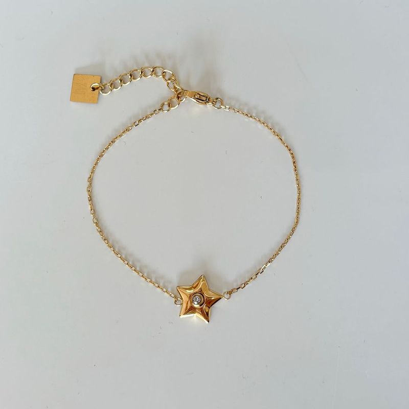 Bracelet Étoile - Acier Doré