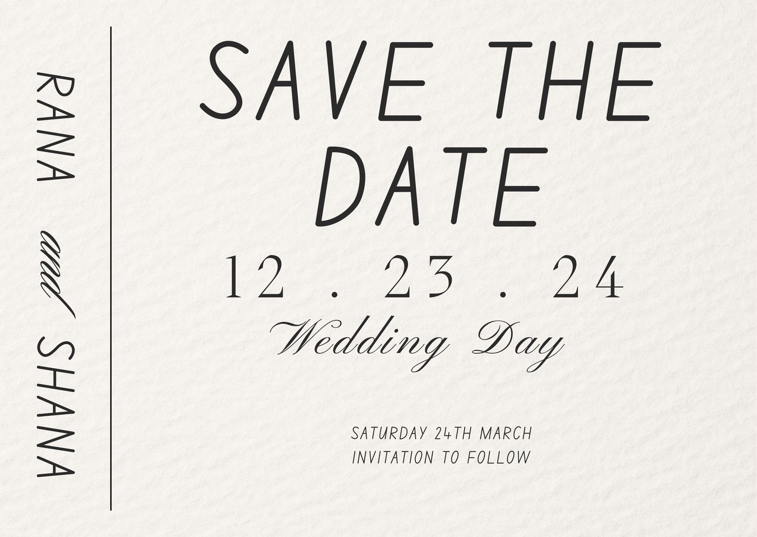 Save the Date - Fridge Magnet