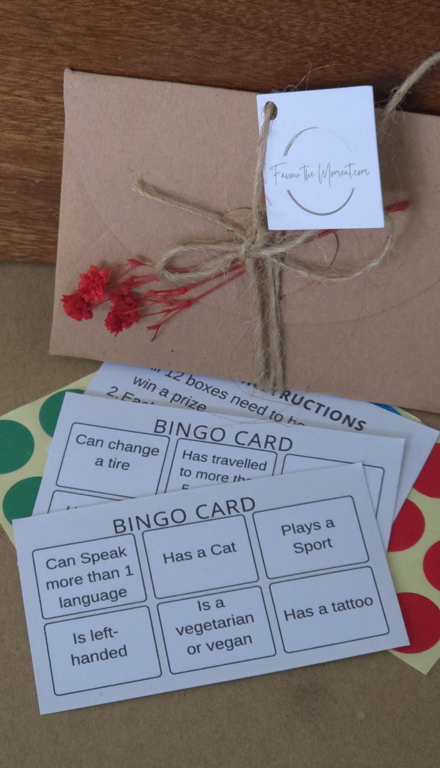 Bingo Game &#39;Find the Guest&#39; Favour