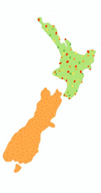 New Zealand Rainbow Drops - Recycled Sand Repellent Towel