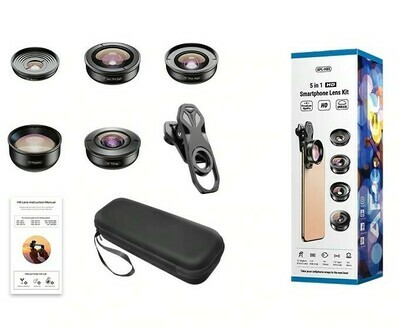 Apexel 5 in 1 Professional HD Mobile Phone Combo Lens