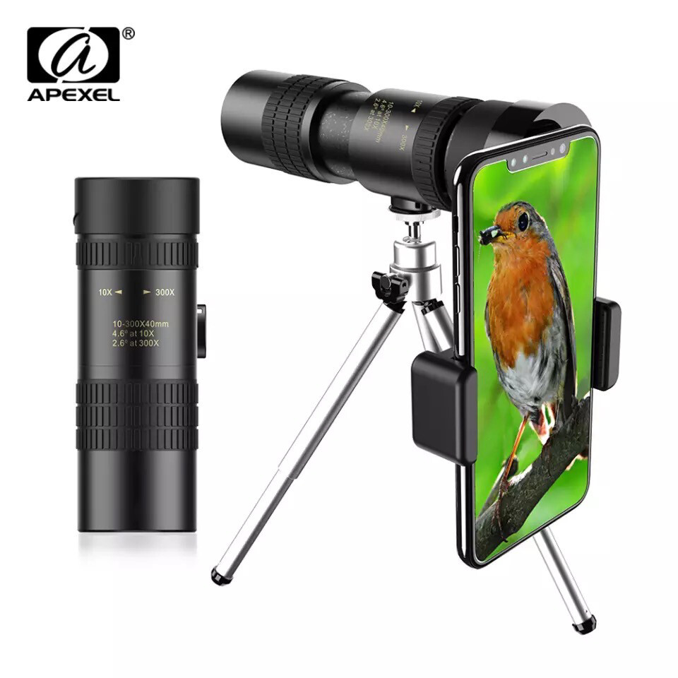 [Prebook] APEXEL HD 10x-300X Variable Magnification Zoom Telephoto Telescopic Lens for All Mobile Phone Smartphones  [New Launched]