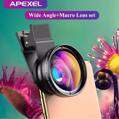 [Prebook] Apexel 2in1 0.45x Wide Angle + 12.5x Macro SmartPhone Lens