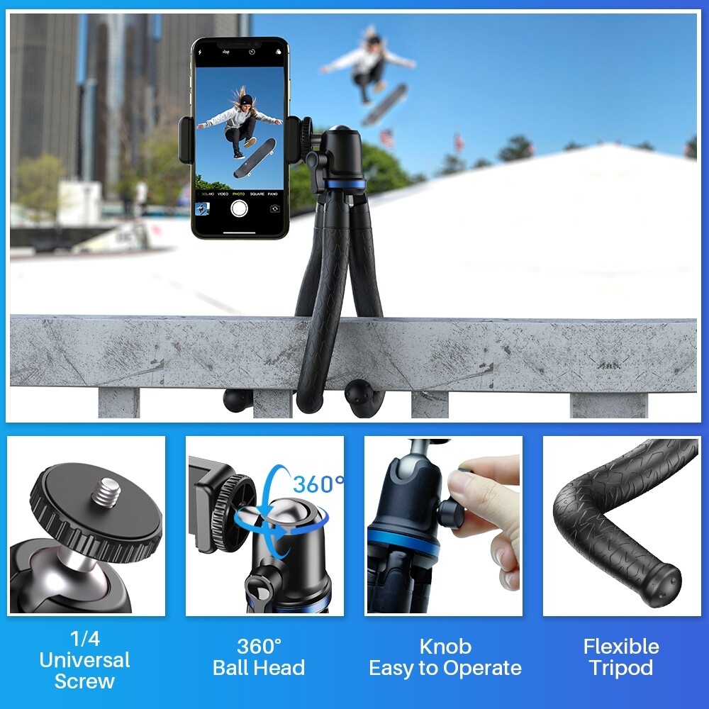 APEXEL Portable Flexible Gorilla Pod 360 Rotatable Tripod for Mobile Phone and Camera
