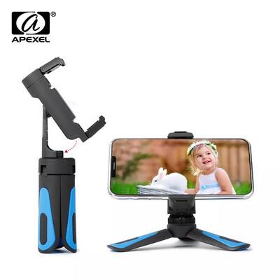 APEXEL Mini Phone Tripod 360 Rotation Vertical Shooting With Mobile Phone Holder