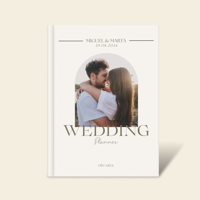 Wedding Planner Agenda com Foto Modern