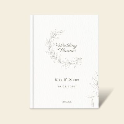 Agenda Wedding Planner Simple Floral
