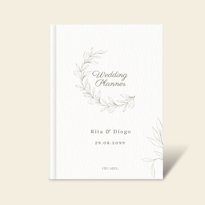 Agenda Wedding Planner Simple Floral