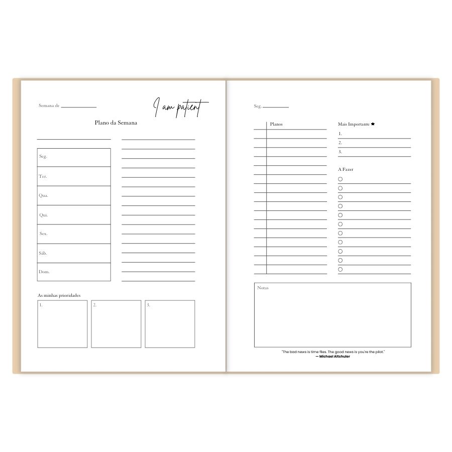 Agenda Diária Mindful