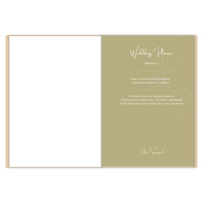 Agenda Wedding Planner Happy Floral, cover detail