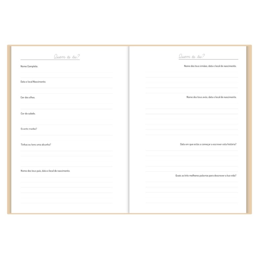 Livro de Histórias Personalizado - Quero saber a tua história