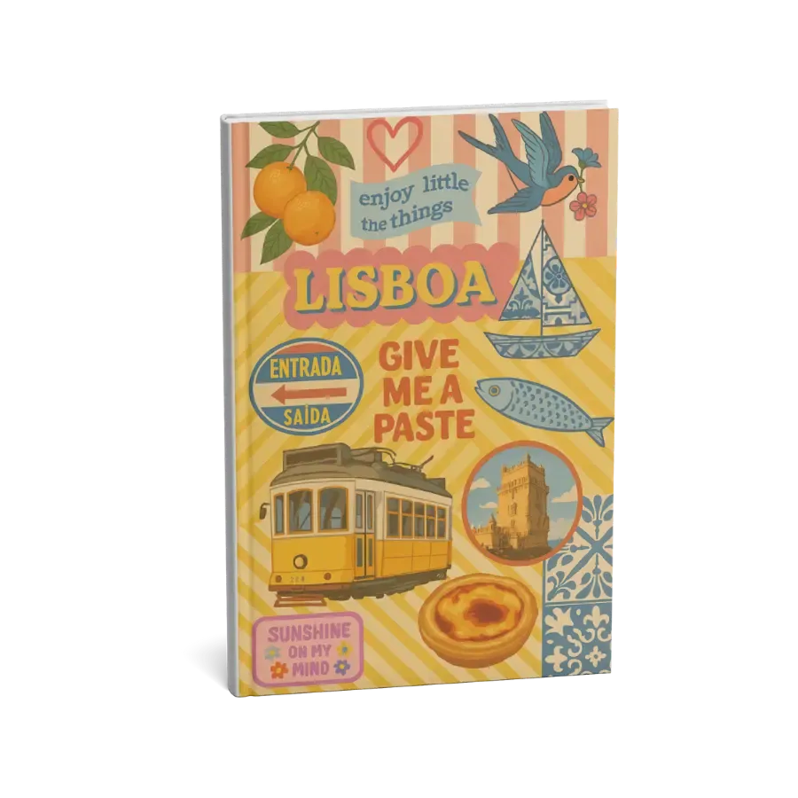 Álbum de Fotos Colagem Lisboa