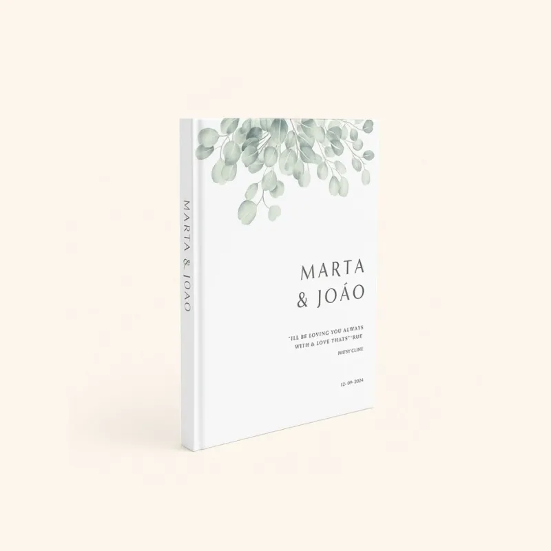 Livro de Honra Personalizado Sublime, detalle de la portada