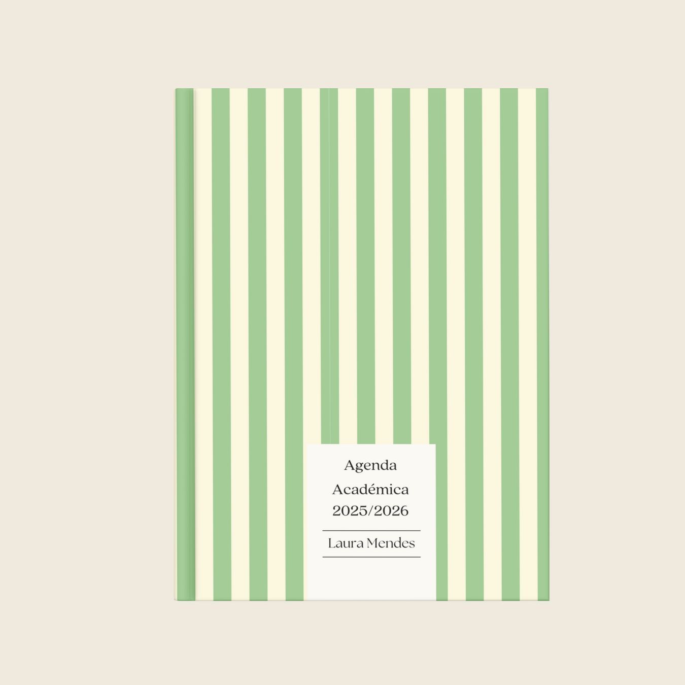 Agenda Académica Green Stripes
