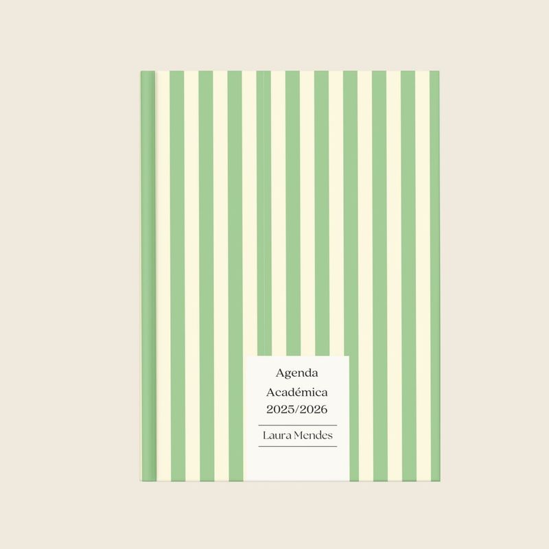 Agenda Académica Green Stripes