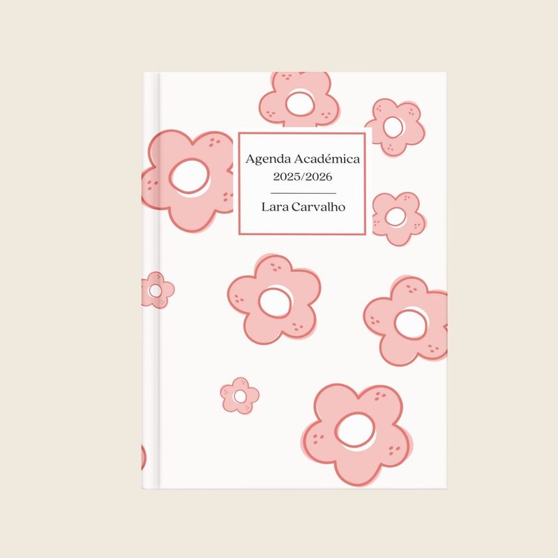 Agenda Académica Cute Flowers