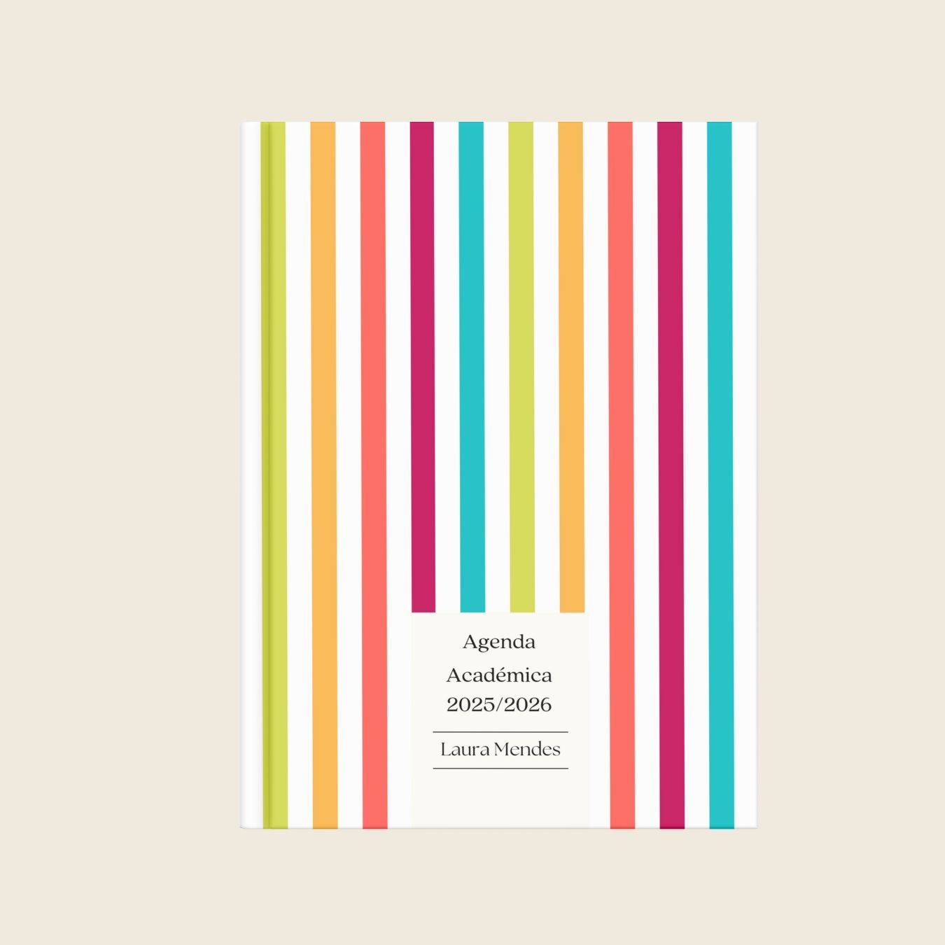 Agenda Académica Colorful Stripes