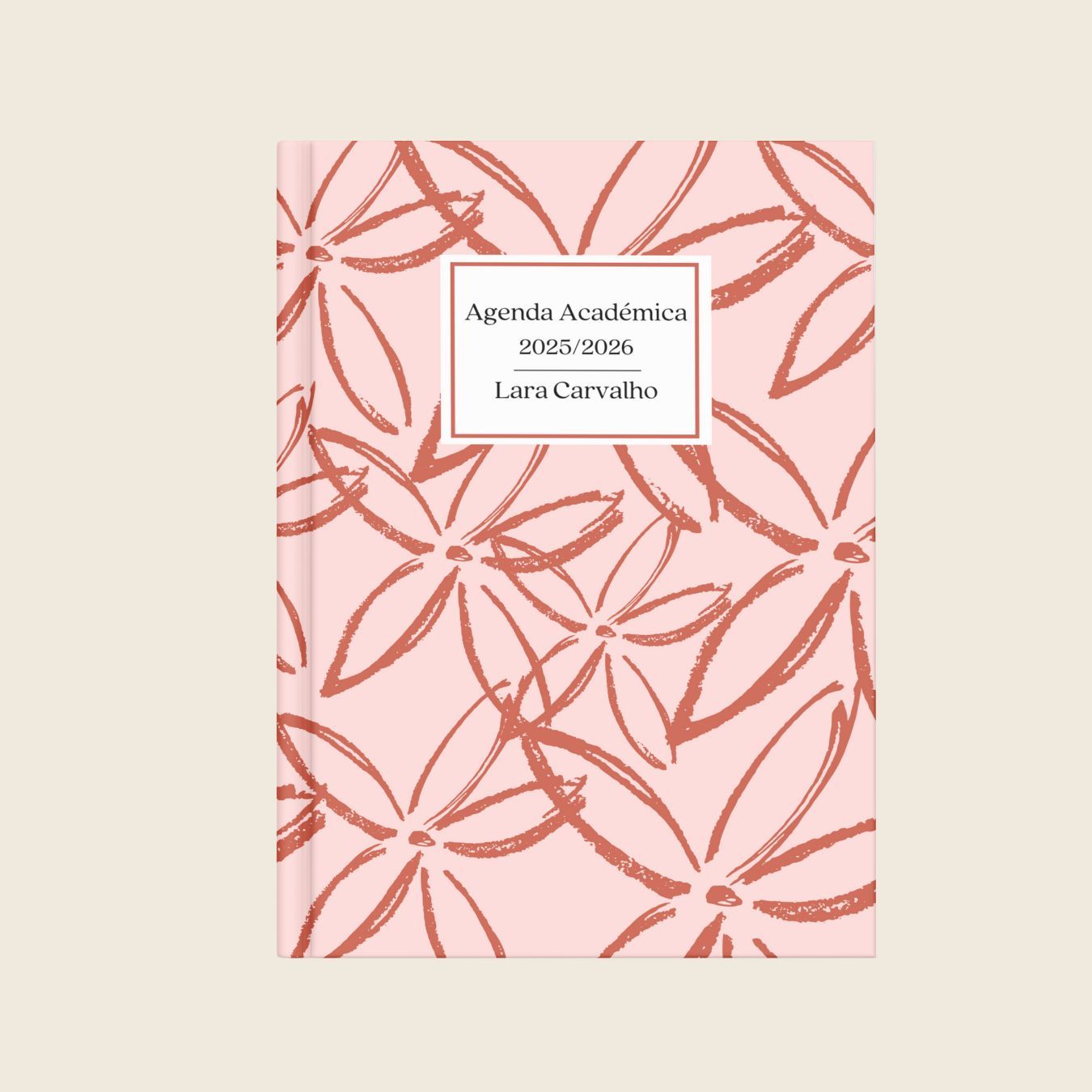 Agenda Académica Red Flowers