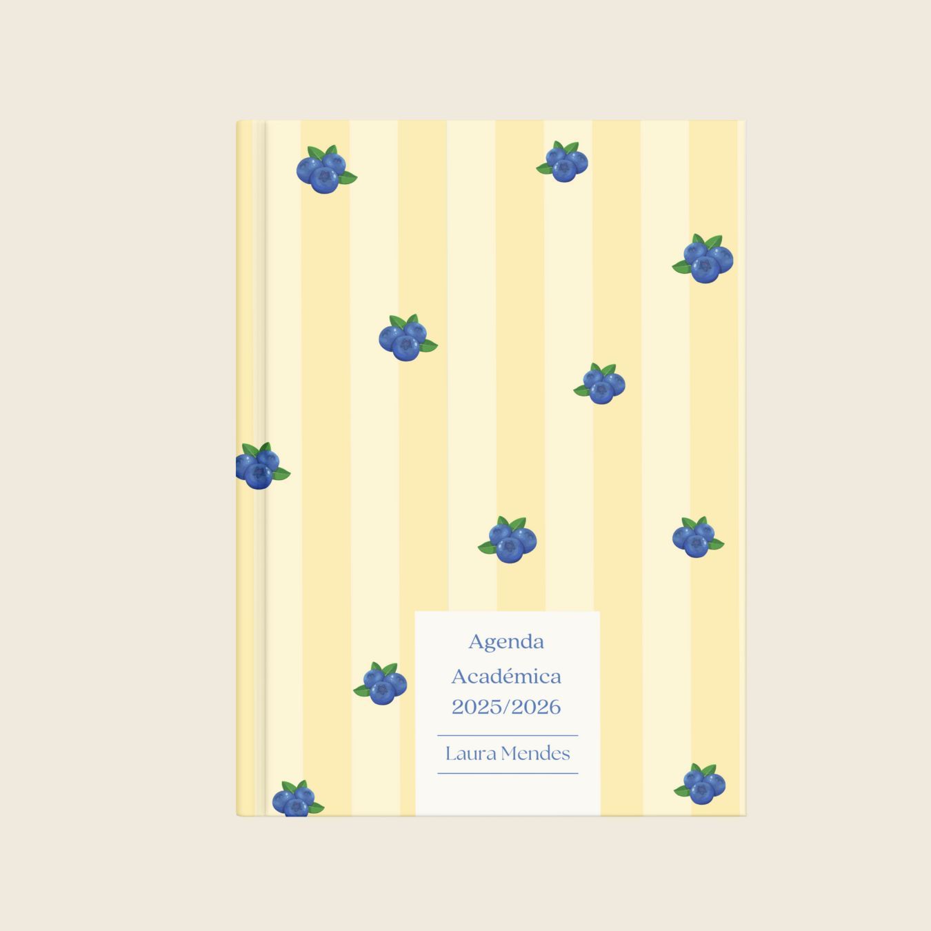 Agenda Académica Blueberry Stripes