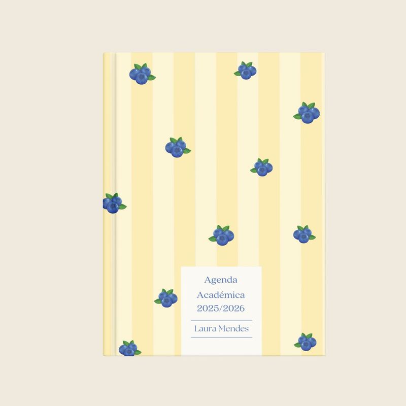 Agenda Académica Blueberry Stripes