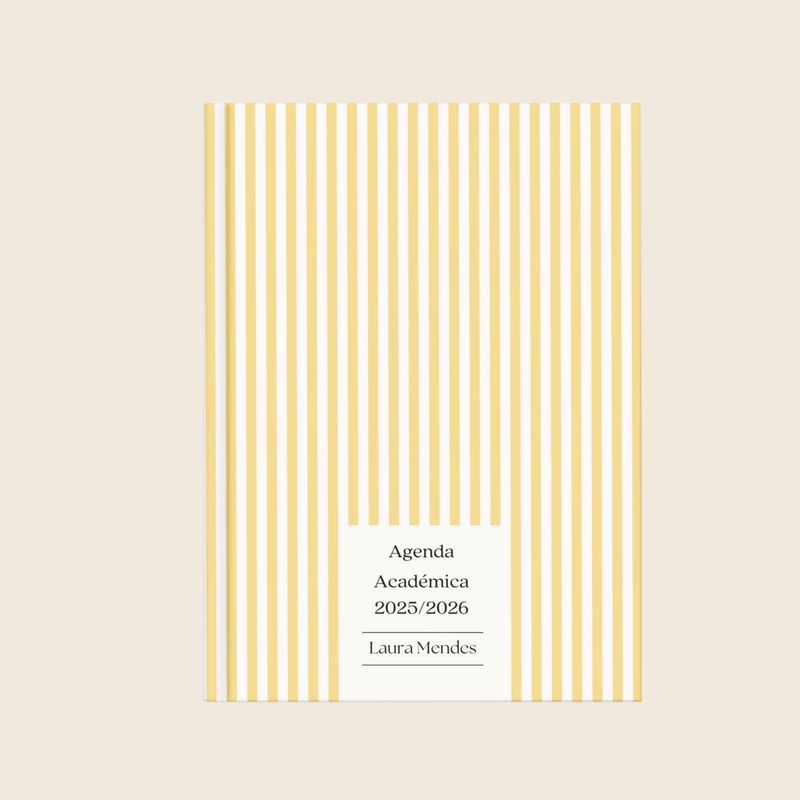 Agenda Académica Yellow Stripes