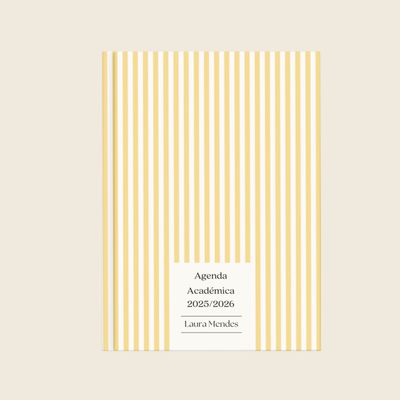 Agenda Académica Yellow Stripes