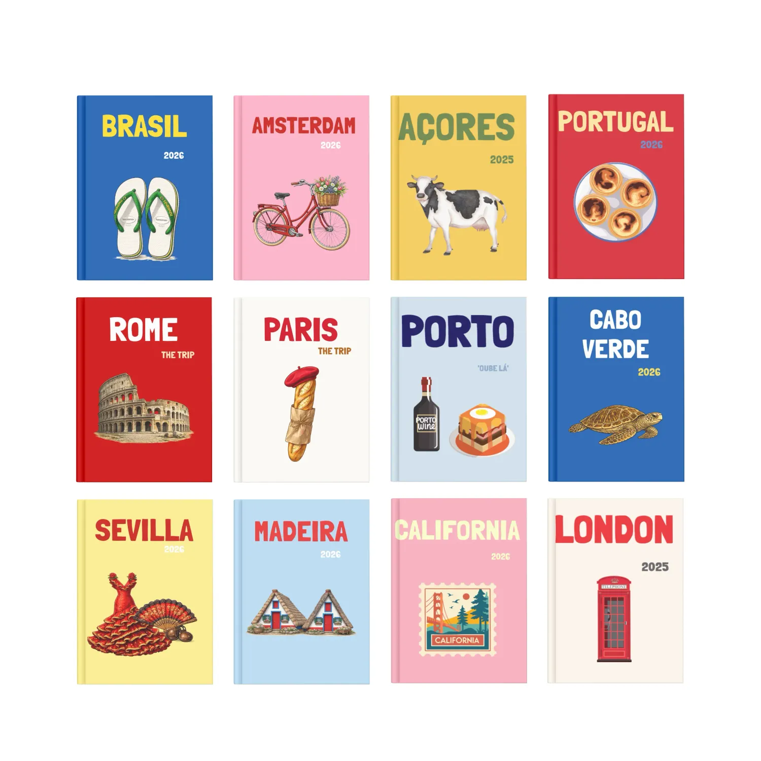 Viagens - Álbum de Fotos Personalizado, made in Portugal | Céu Azul