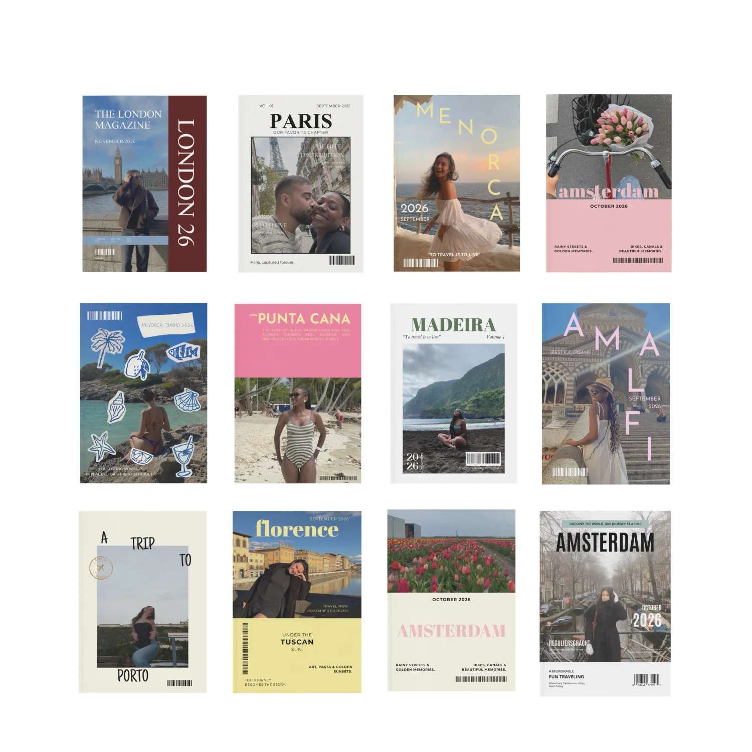 Revista de Viagens Personalizada, made in Portugal | Céu Azul