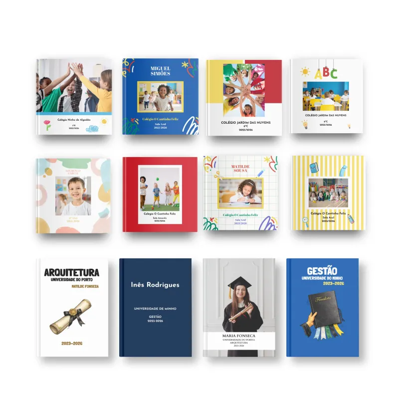 Álbuns Académicos – Álbum de Fotos Personalizado, made in Portugal | Céu Azul