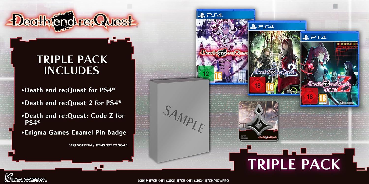 Death end re;Quest/ Death end re;Quest 2/ Death end re;Quest: Code Z - Triple Pack (PlayStation 4)