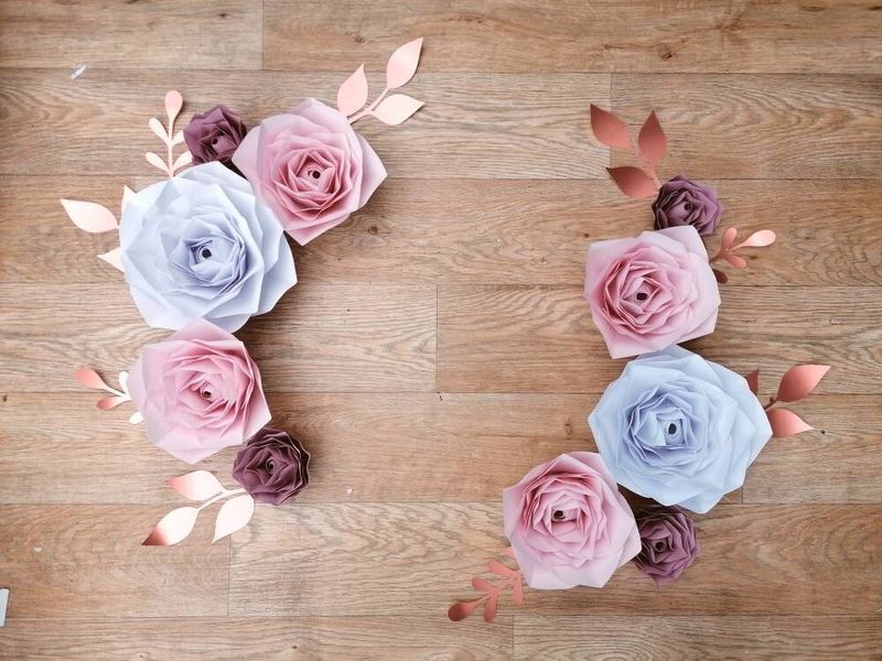 Set of Ten Wall Flowers