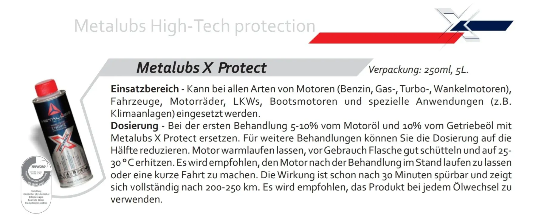 Metalubs X Protect 250ml