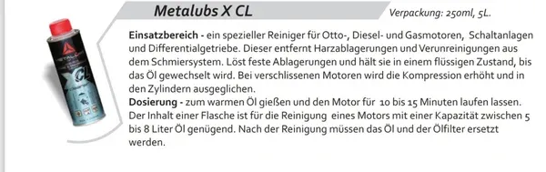 Metalubs X CL 250 ml