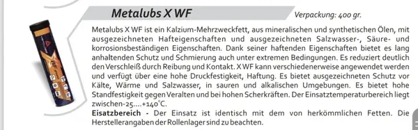 Metalubs X WF 400g